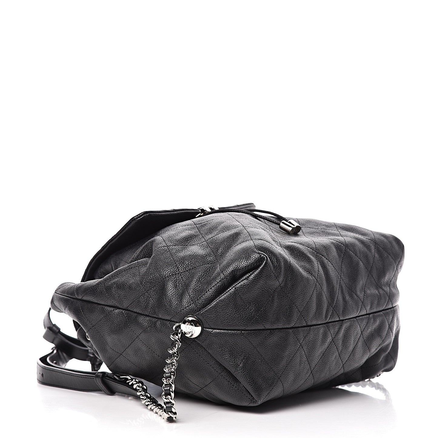 Caviar Stitched Backpack Black