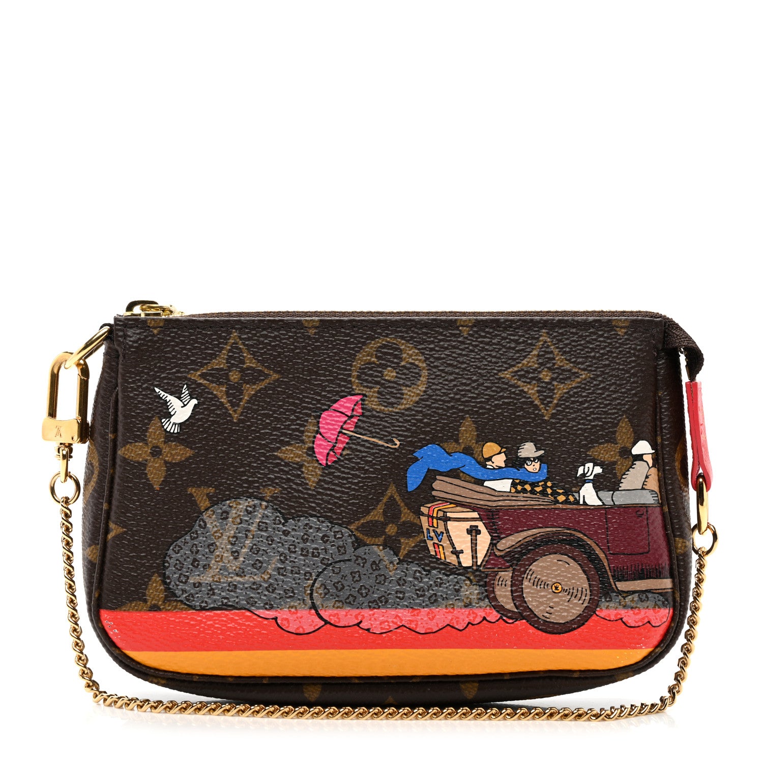 Louis Vuitton Monogram 2015 Christmas Animation Mini Pochette Accessories 1 of 10