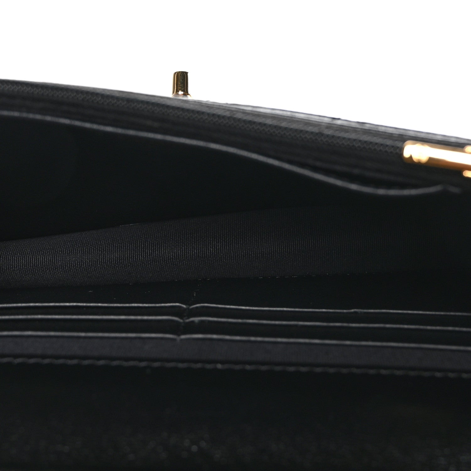 Chanel Shiny Lambskin Quilted Golden Links Wallet On Chain WOC Black 5 of 11