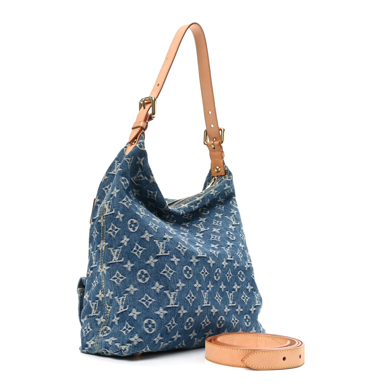Louis Vuitton Denim Baggy GM Blue 3 of 9