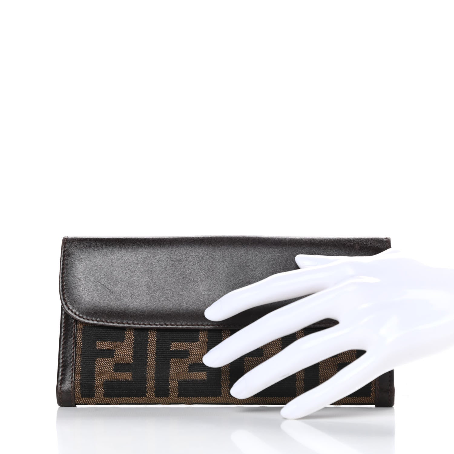 Fendi Zucca Continental Wallet Tobacco 2 of 11