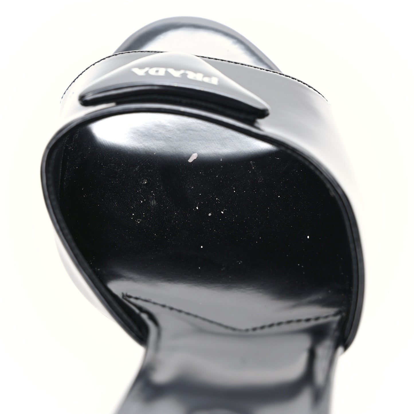 Spazzolato Logo 75mm Slide Sandals 40 Black