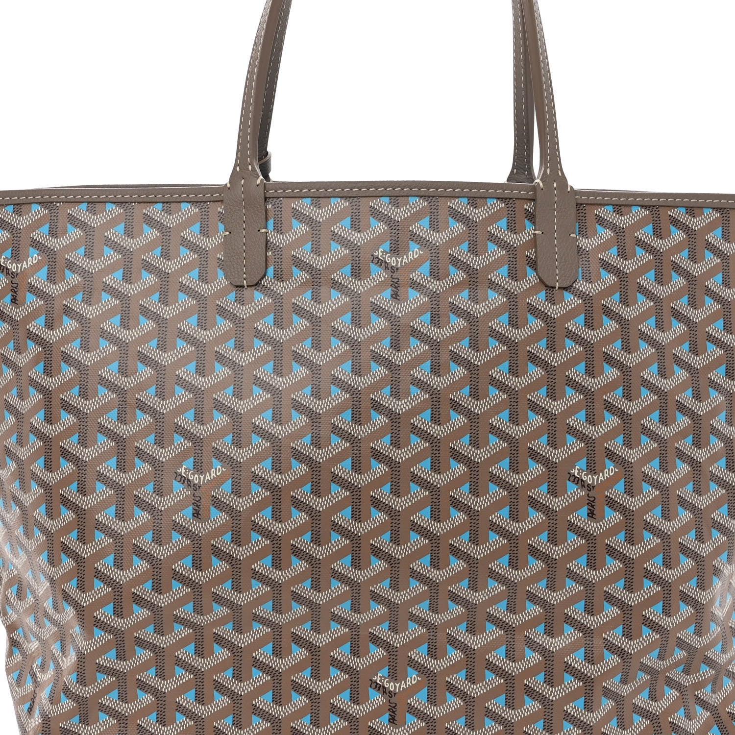 Goyard Goyardine Saint Louis Claire Voie PM Grege Turquoise 9 of 11