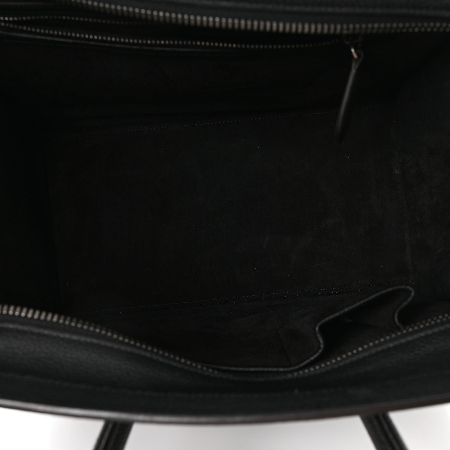 Drummed Calfskin Mini Luggage Black