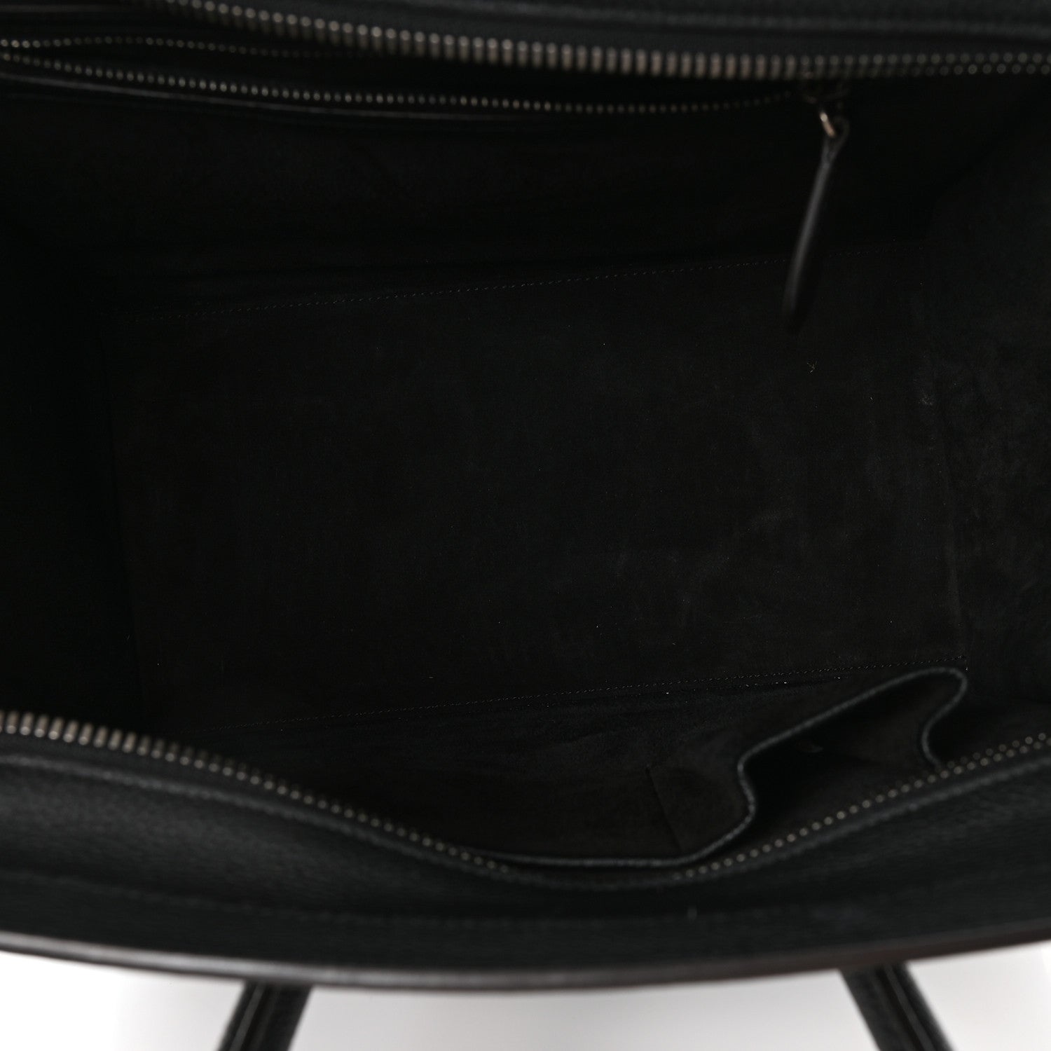 Celine Drummed Calfskin Mini Luggage Black 5 of 10