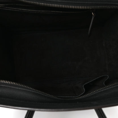 Celine Drummed Calfskin Mini Luggage Black 5 of 10