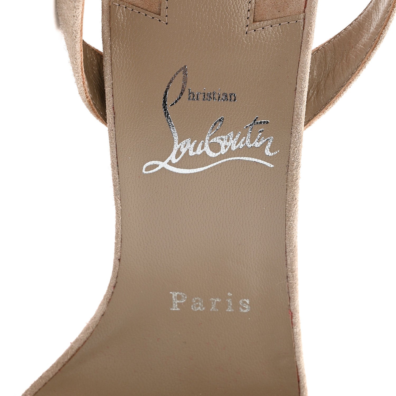 Christian Louboutin Veau Velours Umberta 100 Sandals 37 Grey 7 of 12