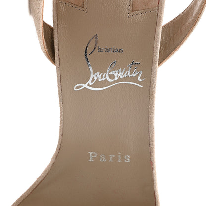 Christian Louboutin Veau Velours Umberta 100 Sandals 37 Grey 7 of 12