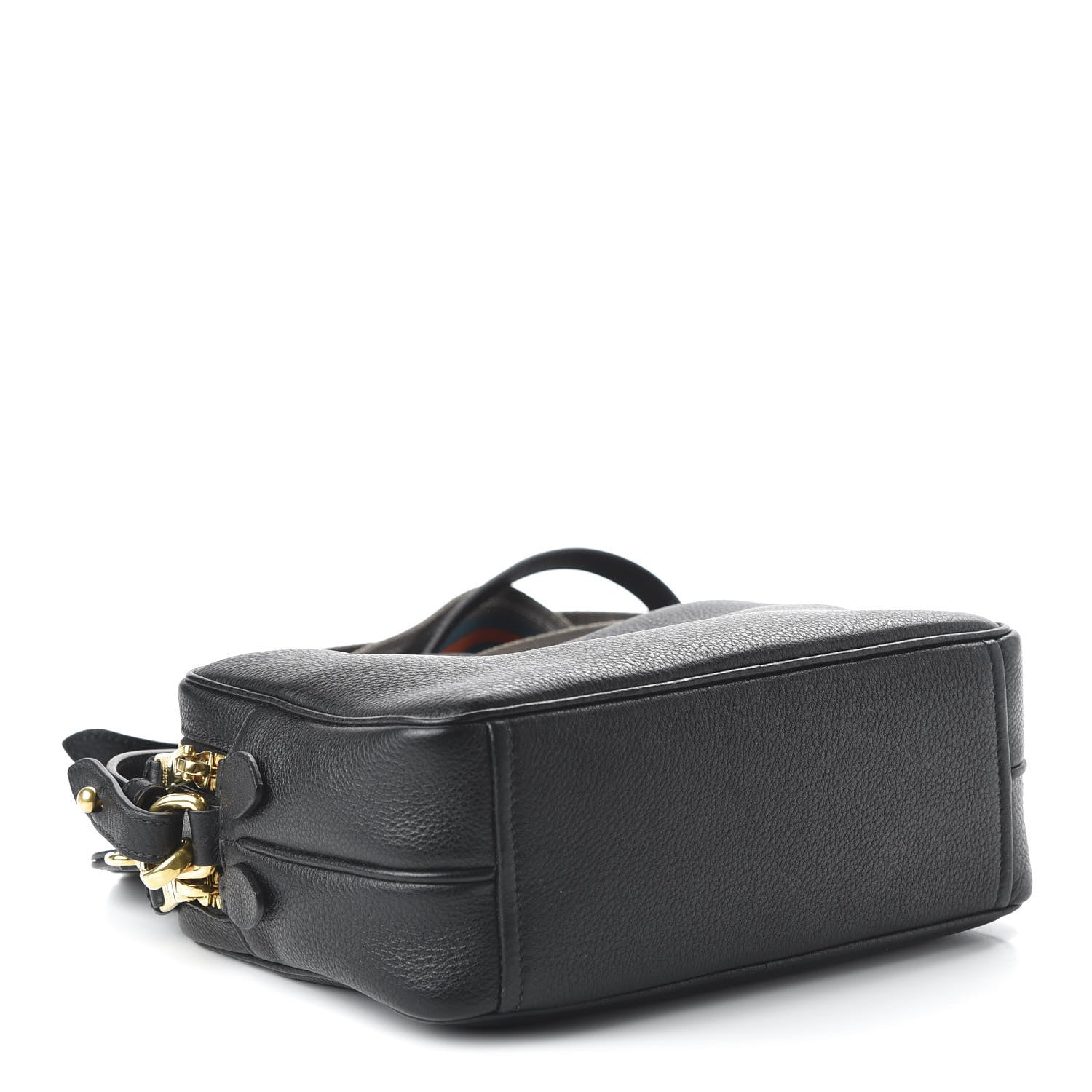 Prada Vitello Daino Medium Double Zip Shoulder Bag Black 5 of 10
