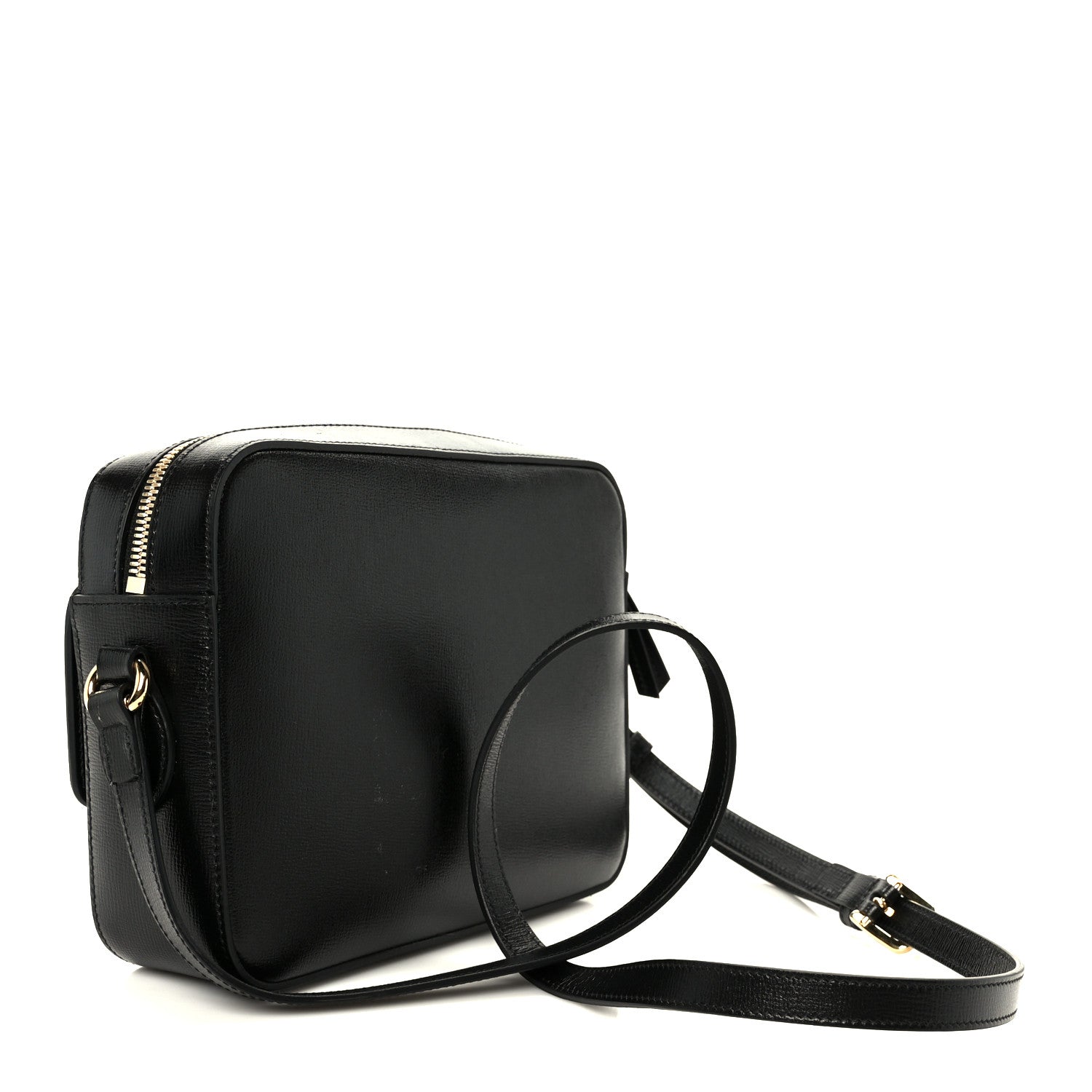 Gucci Textured Calfskin Small Horsebit 1955 Shoulder Bag Black 3 of 13