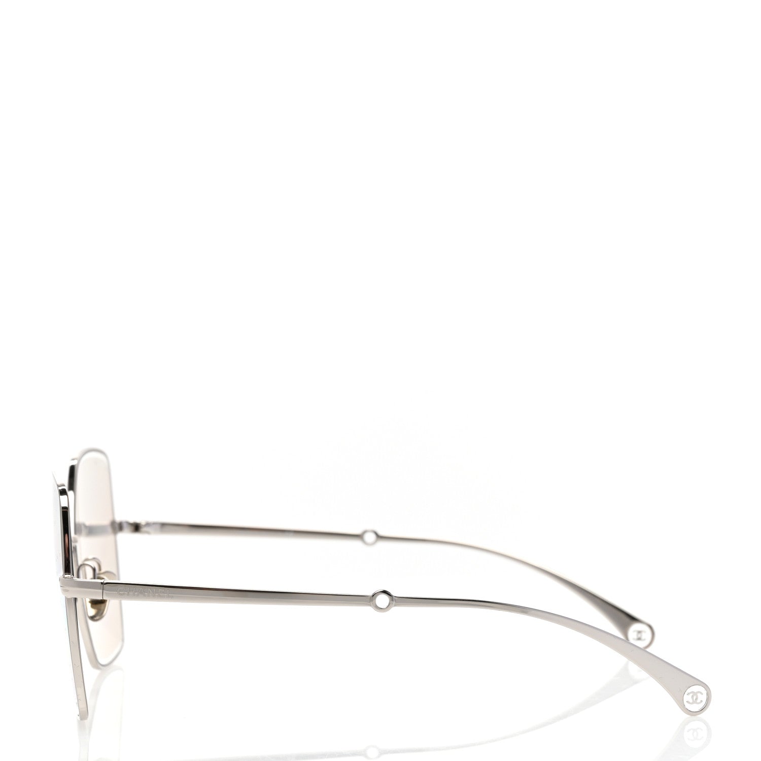 Chanel Butterfly Removable Pearl Chain Sunglasses 4262 Silver 3 of 8