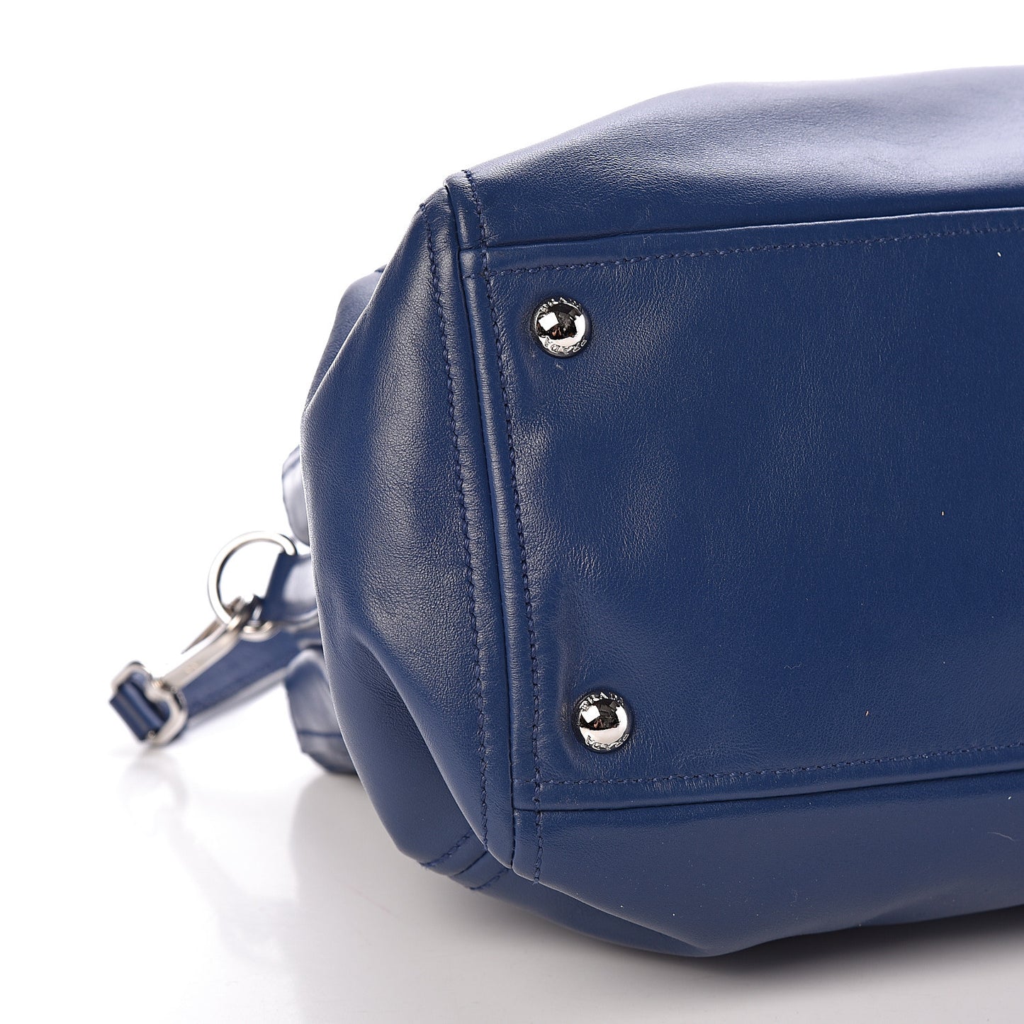Soft Calf Double Zip Shoulder Bag Bleuette