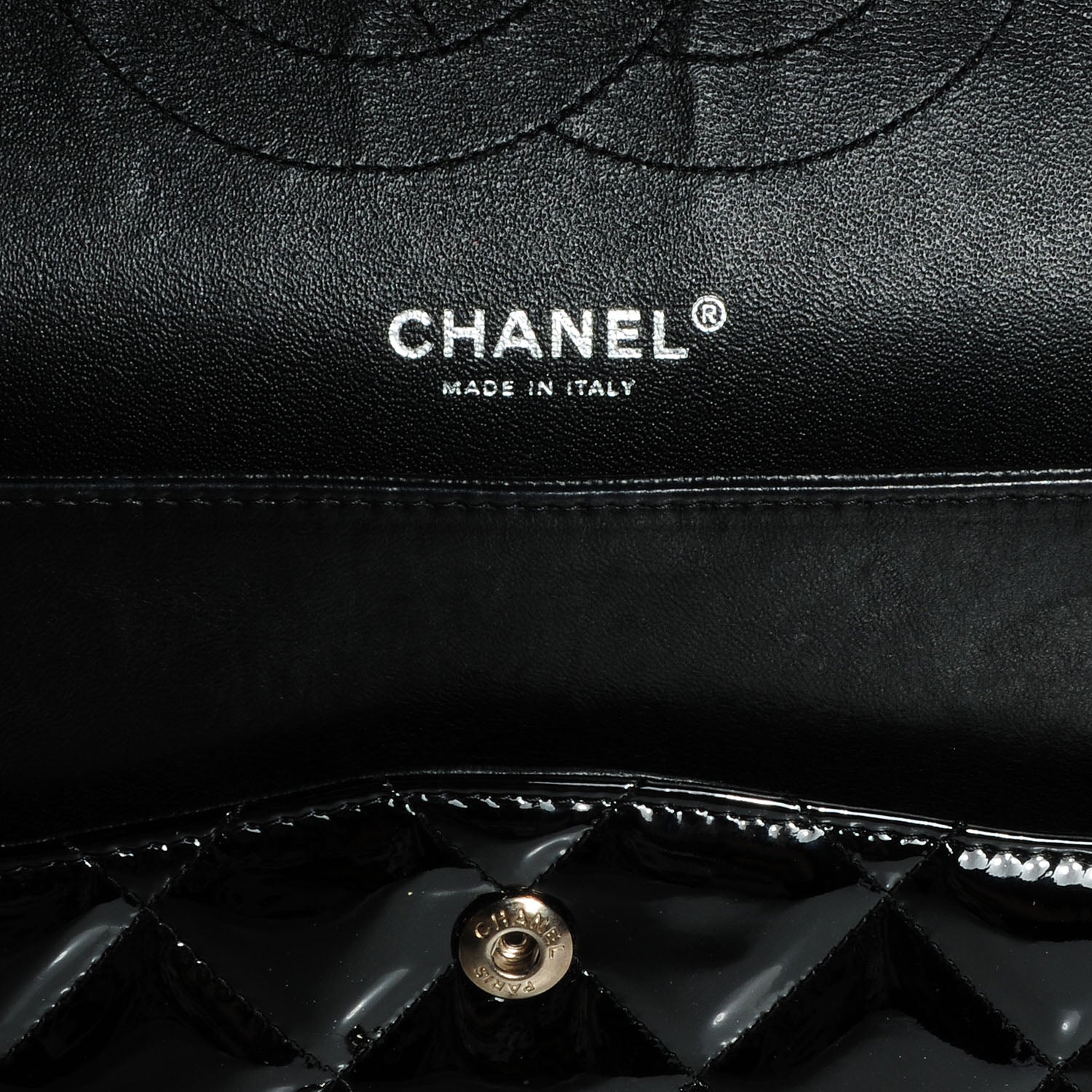 Chanel Patent Jumbo Double Flap Black 6 of 10