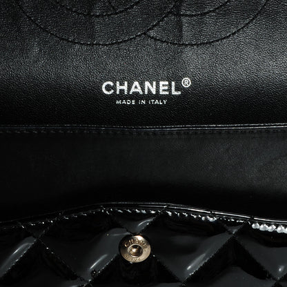 Chanel Patent Jumbo Double Flap Black 6 of 10