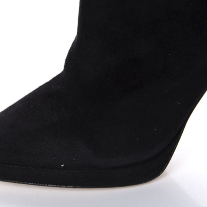Jimmy Choo Suede Lindsey Sue 100 Ankle Boots 36 Black 9 of 10