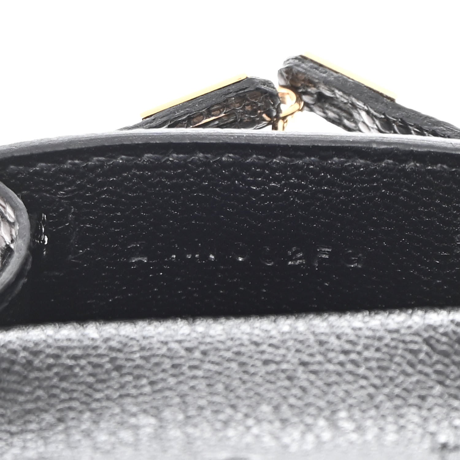 Hermes Lizard Mini Kelly Twilly Bag Charm Black 5 of 5