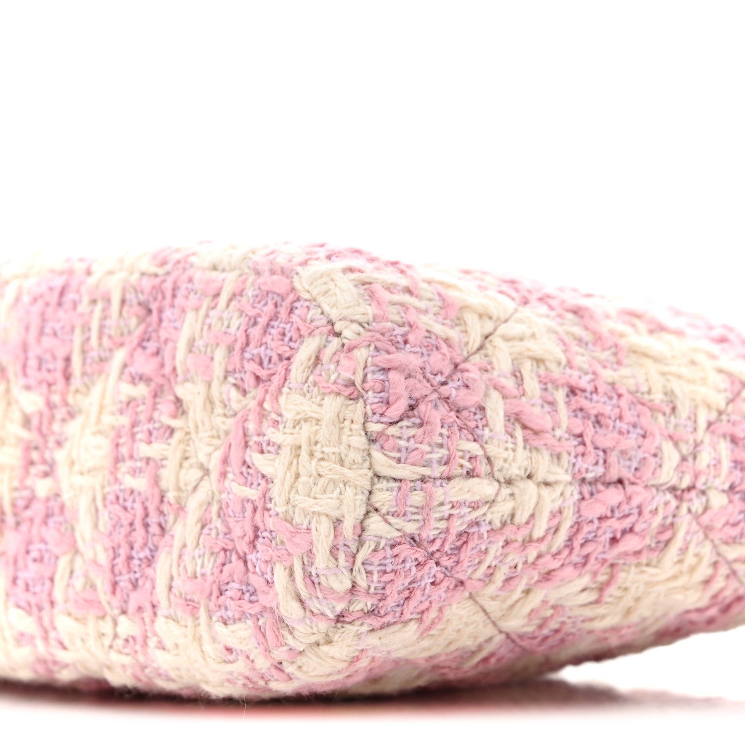 Chanel Tweed Quilted Mini Clutch With Chain Pink 1855433