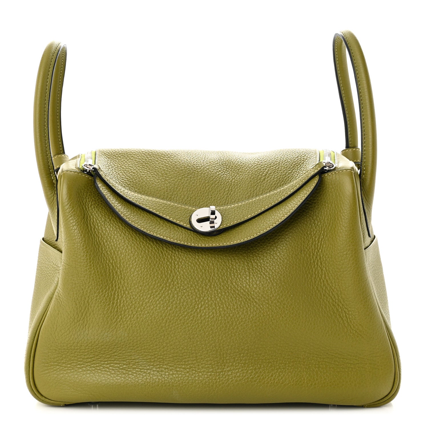 Hermes Taurillon Clemence Lindy 30 Vert Chartreuse 1 of 13