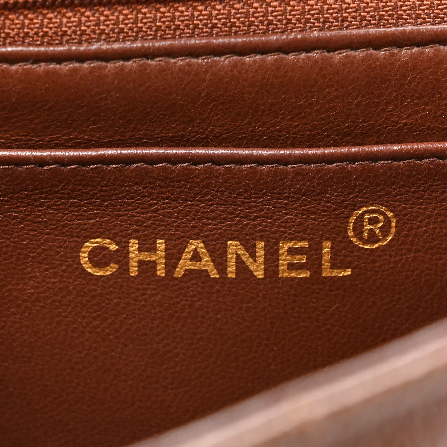 Chanel Caviar Vertical Quilt Jumbo Single Flap Brown 6 of 13