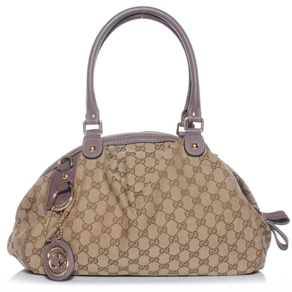 Gucci Monogram Medium Sukey Boston Lavender 1 of 8