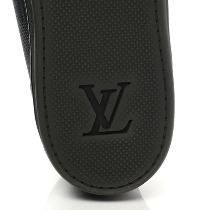 Louis Vuitton Calfskin Nylon Damier Offshore Sneakers 9.5 Black 6 of 9