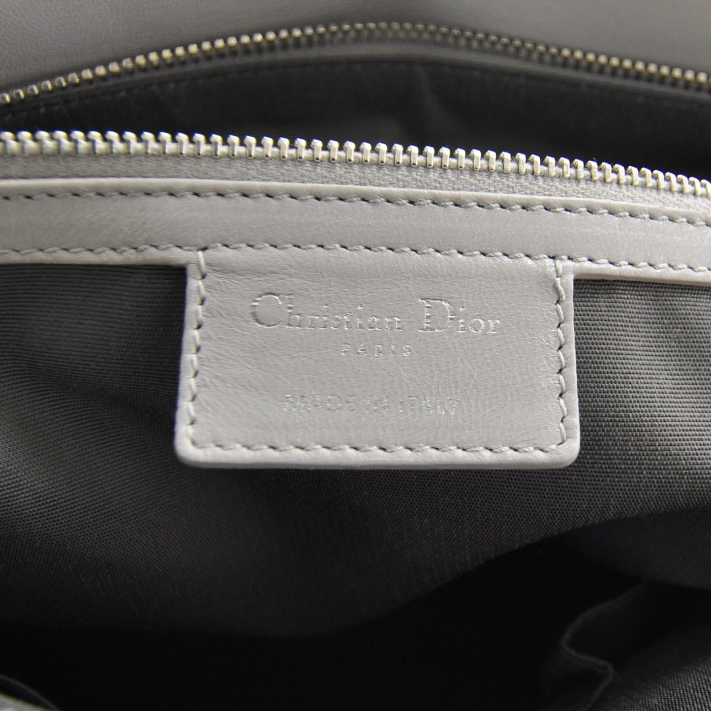 Lambskin Cannage Medium Granville Tote Grey