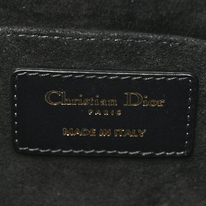 Christian Dior Lambskin Cannage Medium Dior Vibe Hobo Bag Black 6 of 11
