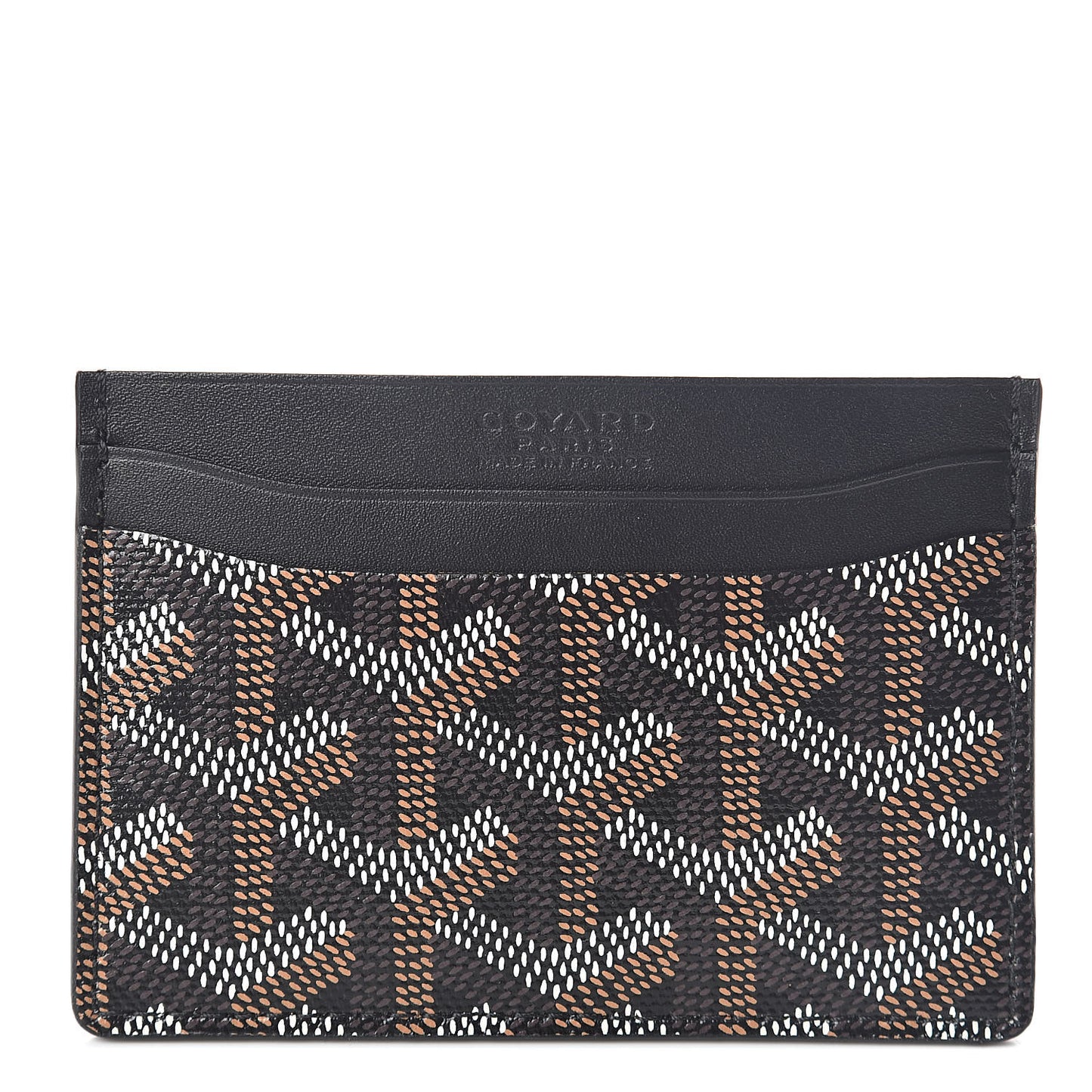 Goyardine Saint Sulpice Card Holder Black
