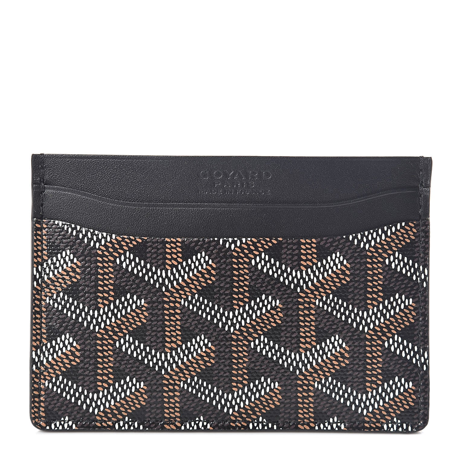 Goyard Goyardine Saint Sulpice Card Holder Black 1 of 7