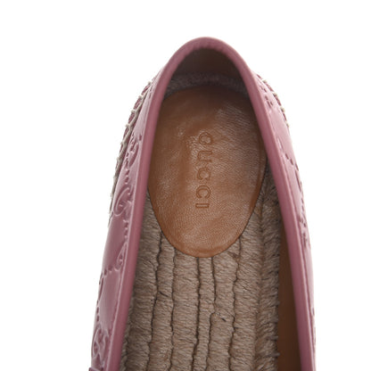 Gucci Guccissima Signature Espadrilles 41 Rose Baby Candy 6 of 11
