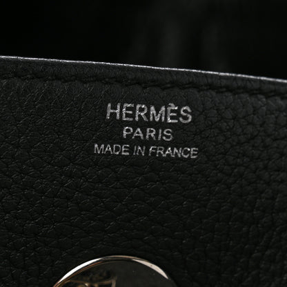 Hermes Taurillon Clemence Lindy 30 Black 6 of 12