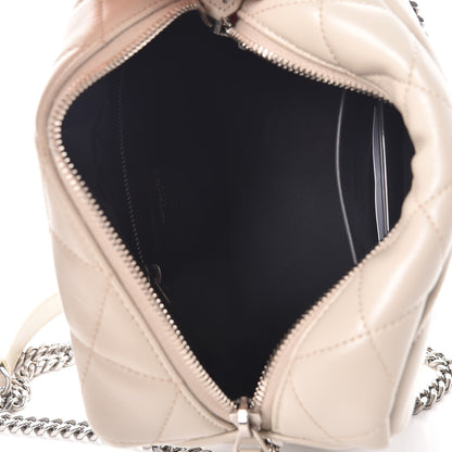 Saint Laurent Calfskin Y Quilted Monogram Small Loulou Bowling Bag Ivory 5 of 6