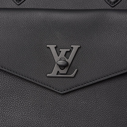 Louis Vuitton Soft Calfskin Lockme Tote MM Black 8 of 12