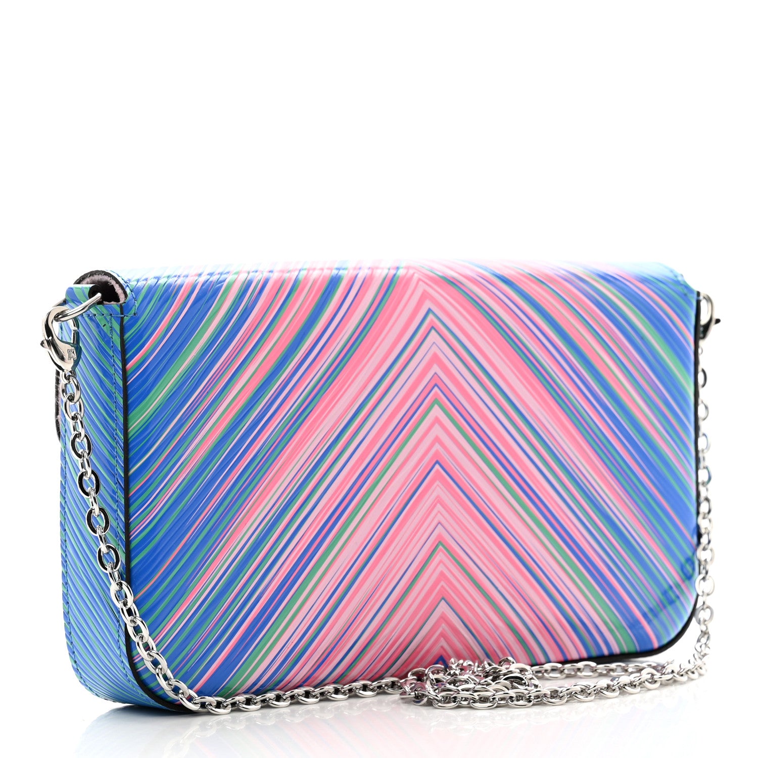 Louis Vuitton Epi Tropical Pochette Felicie Blue Rose 3 of 8