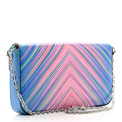 Louis Vuitton Epi Tropical Pochette Felicie Blue Rose 3 of 8