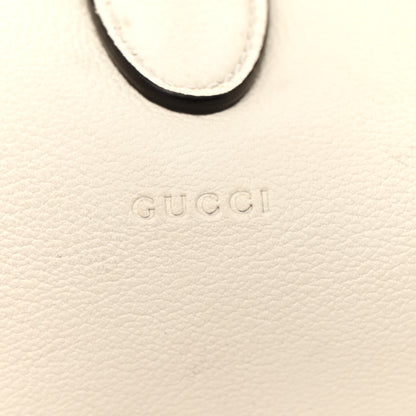 Gucci Soft Calfskin Medium Jackie Top Handle Bag Antique White 19 of 22
