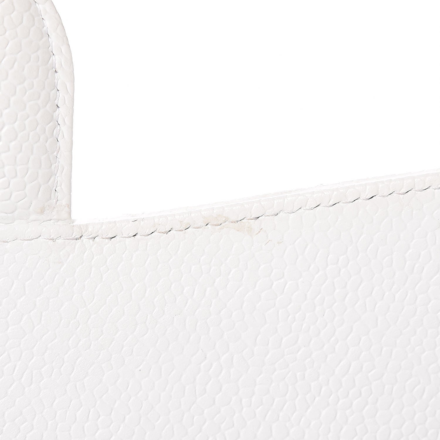Chanel Caviar Quilted Jumbo Double Flap White 11 of 16