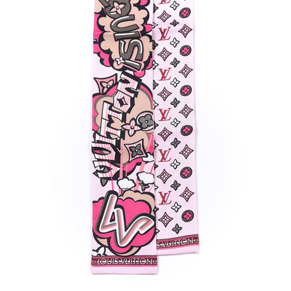 Louis Vuitton Silk Monogram Street Bandeau Rose 2 of 3