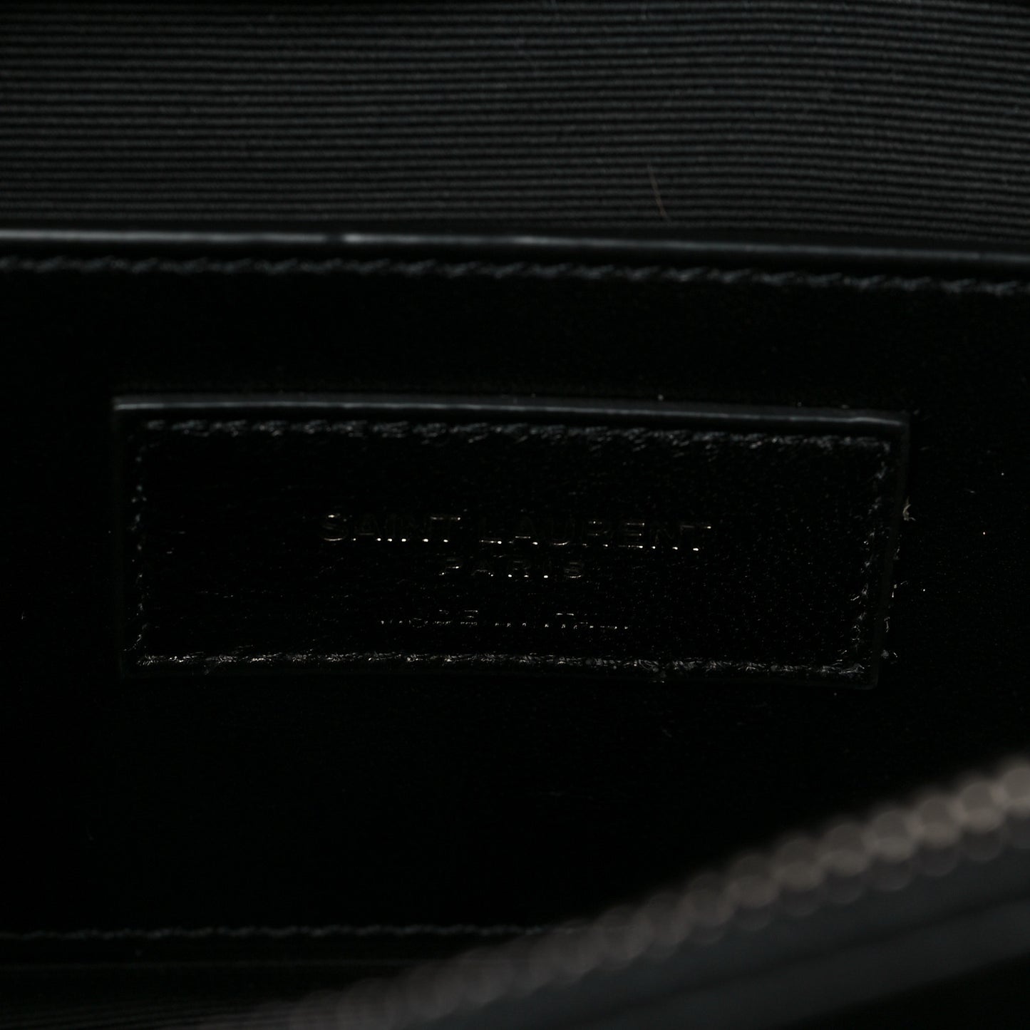 Suede Fringe Small Monogram Satchel Black