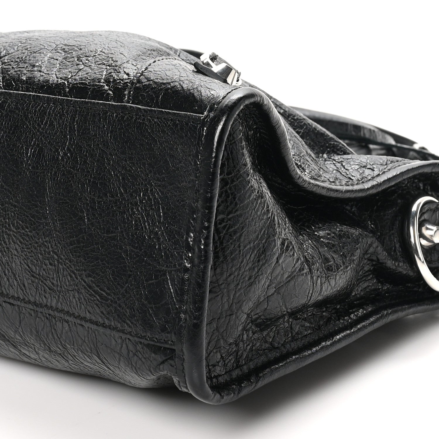 Balenciaga Agneau Arena Silver Hardware Small Le City Black 10 of 11