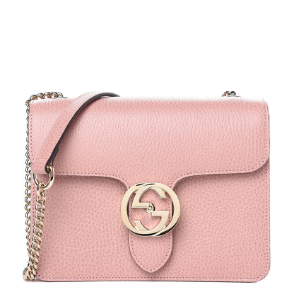 Gucci Dollar Calfskin Small Interlocking G Shoulder Bag Soft Pink 1 of 9