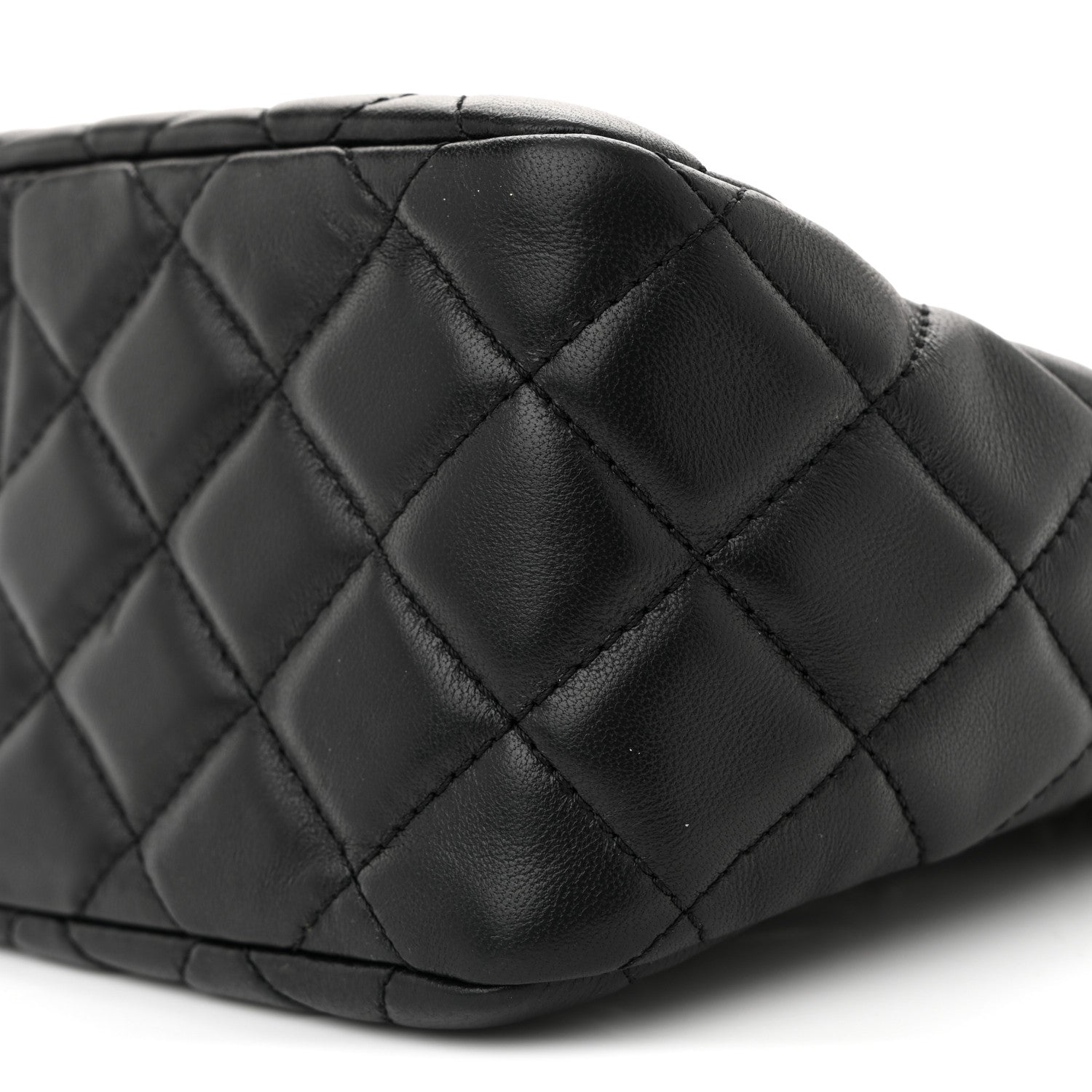 Chanel Lambskin Quilted Small Pearl Crush Hobo Black 10 of 11