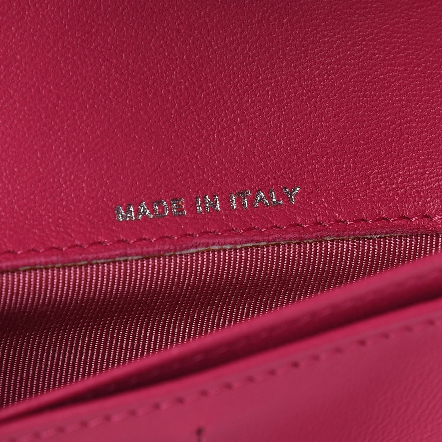 Lambskin Quilted Large Flap Wallet Pink