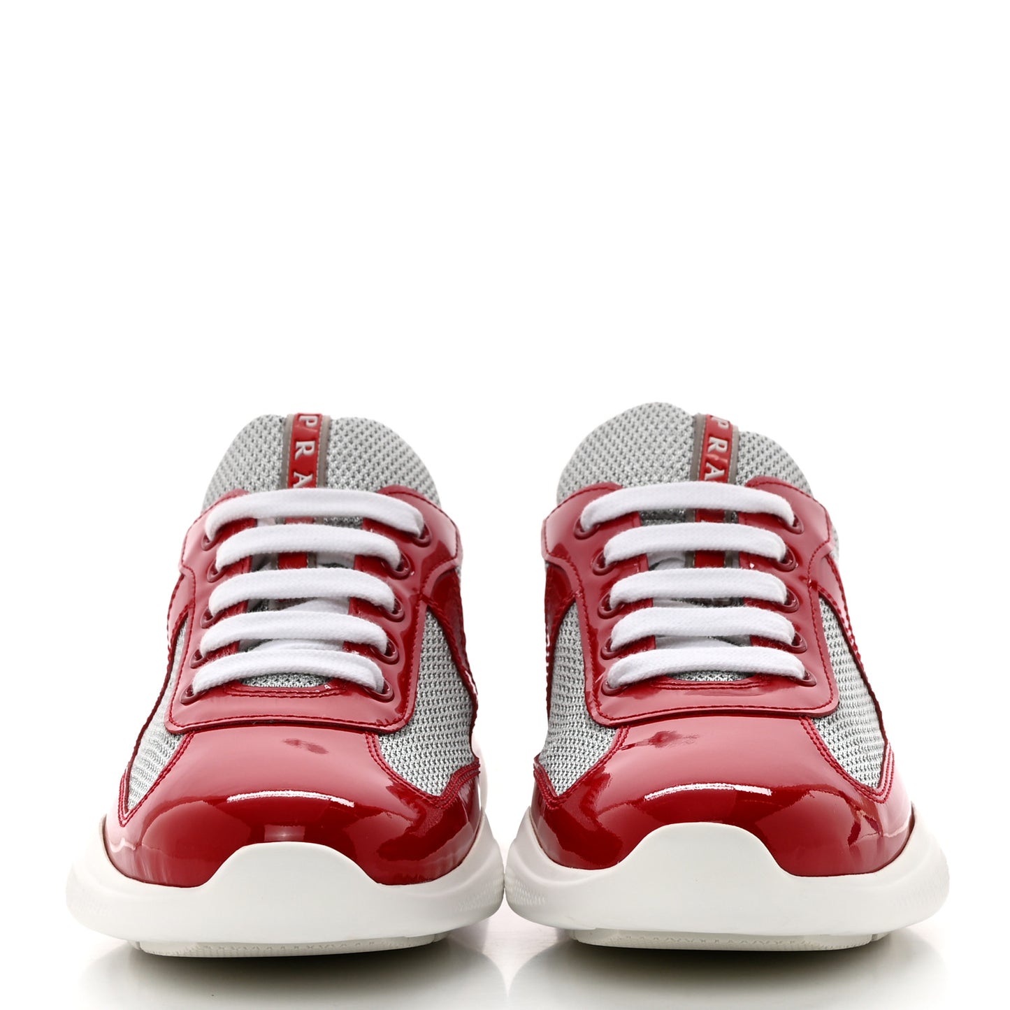Patent America's Cup Patchwork Sneakers 37.5 Red