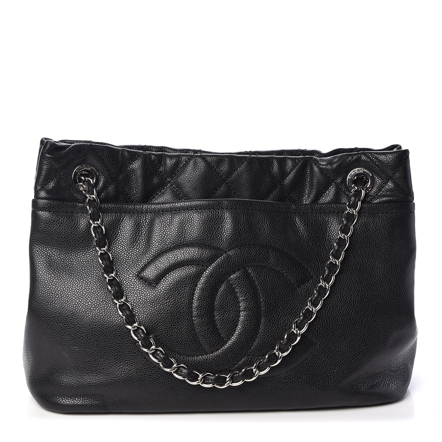 Chanel Caviar Quilted Timeless CC Soft Tote Black 1 of 14