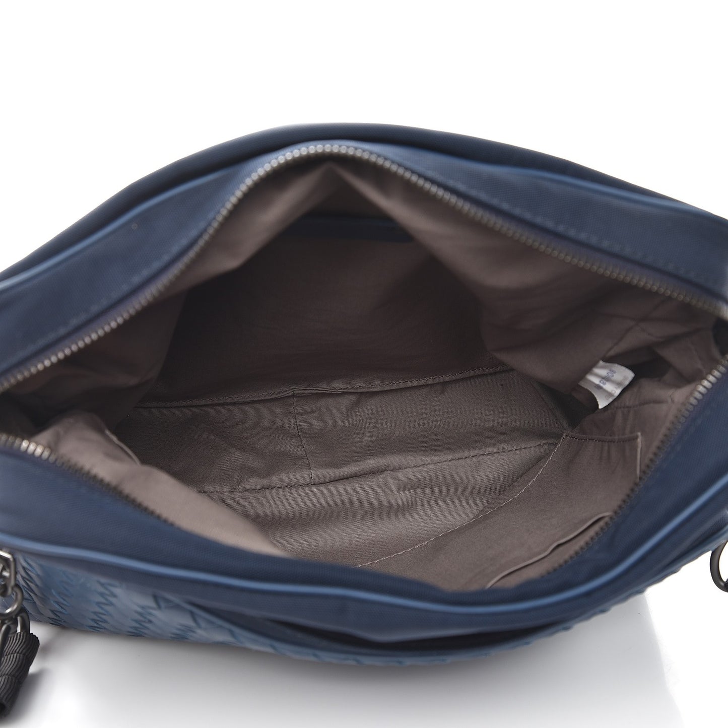 Canvas Calfskin Intrecciato Messenger Tourmaline Pacific