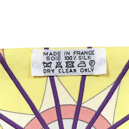 Hermes Silk Rose De Compass Twilly 3 of 4