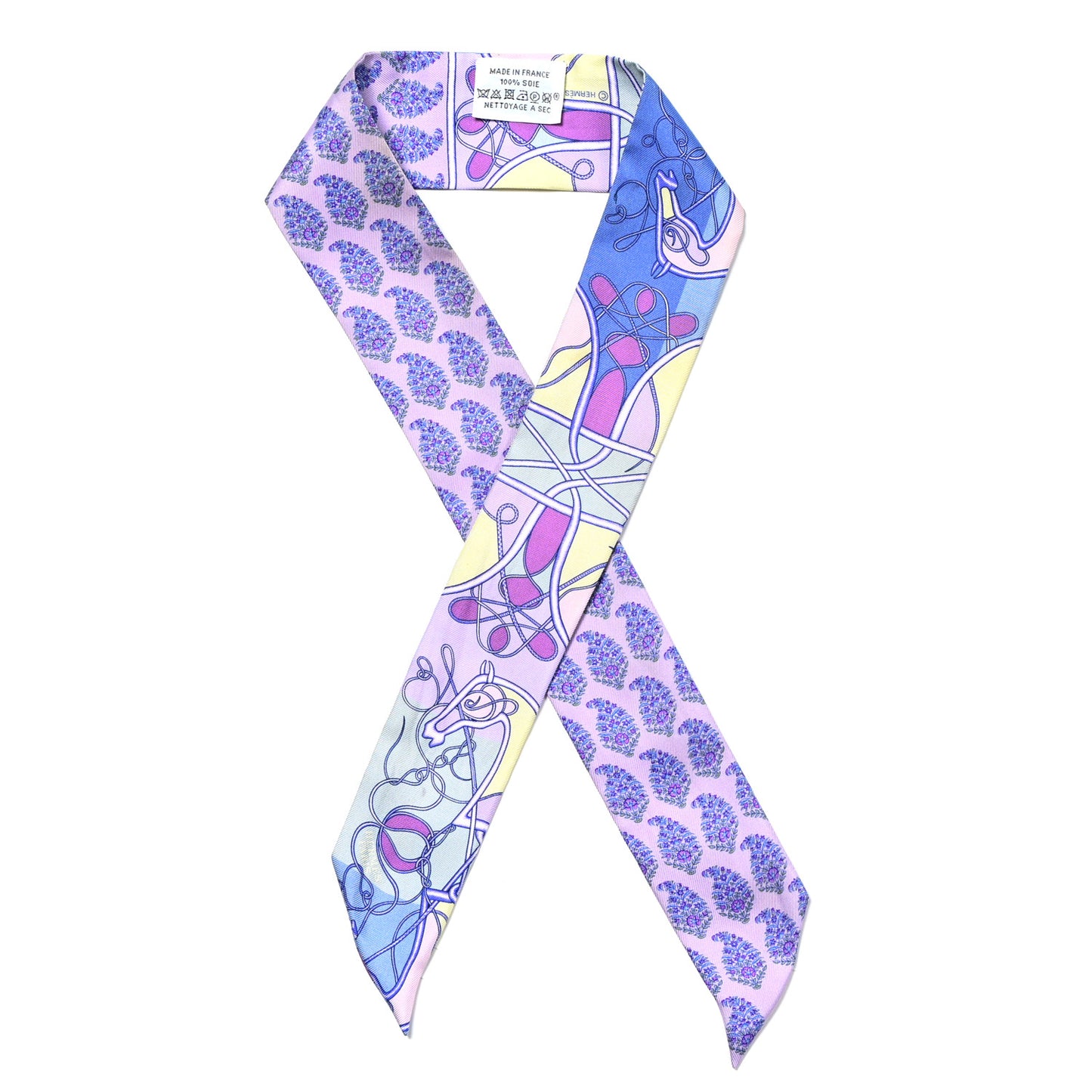 Silk Coup De Fouet Au Bloc Twilly Mauve Violet Jaune Soufre