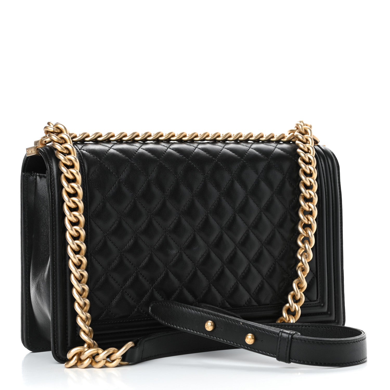 Chanel Calfskin Quilted New Medium Boy Flap Black 2 of 5