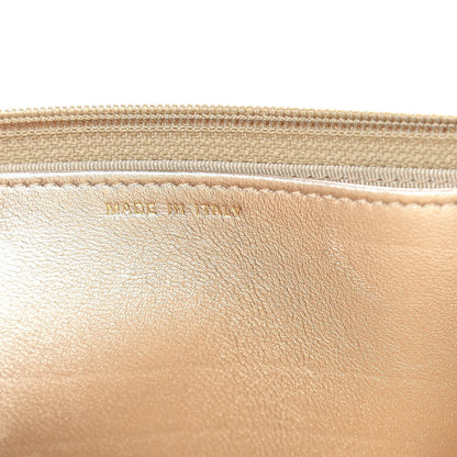 Chanel Lambskin Quilted Wallet On Chain WOC Light Gold 7 of 19